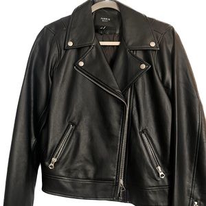 Faux Leather Asymmetrical Moto Jacket
